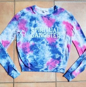 Tie dye spiritual gangster sweatshirt